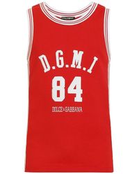 Dolce & Gabbana - Tanktop Mit Patch - Lyst