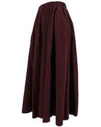 Aspesi - Elasticated-Waist Long Skirt - Lyst
