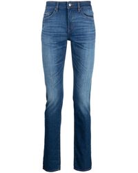 BOSS - Boss Slim-fit Jeans In Super-soft Blue Italian Denim - Lyst