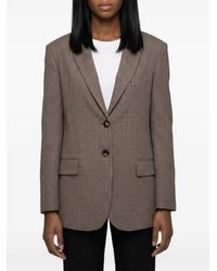 SUTTON NEW YORK - Blazer Droit À Carreaux - Lyst