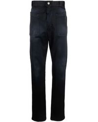 DIESEL - Embroidered-Logo Slim-Cut Trousers - Lyst