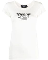 Tom Ford - ロゴ シルクtシャツ - Lyst