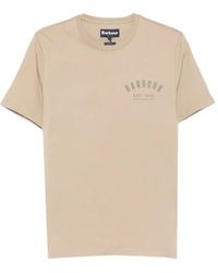 Barbour - Preppy Logo-Print T-Shirt - Lyst