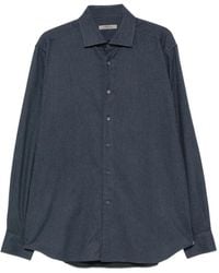 Corneliani - Spread-Collar Long-Sleeve Shirt - Lyst
