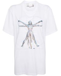 Stella McCartney - X Sorayama Vitruvian Woman Katoenen T-shirt - Lyst
