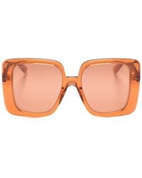 Gucci - Transparent Square-Frame Sunglasses - Lyst