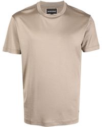 Emporio Armani - T-shirt en coton à manches courtes - Lyst