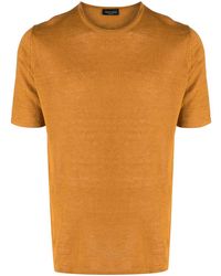Roberto Collina - Short-sleeve Linen T-shirt - Lyst