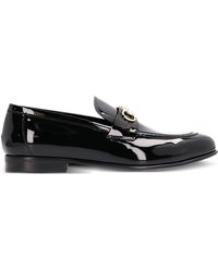 Ferragamo - Gancini Patent-Leather Loafers - Lyst