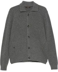 Zanone - Ribbed-Knit Button-Up Cardigan - Lyst