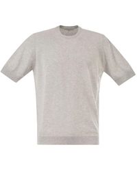 PT Torino - Ribbed-Trim T-Shirt - Lyst