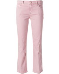 J Brand Jeans crop svasati 'Selena' - Rosa