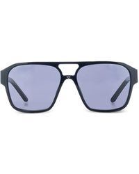 FACE HIDE - Double-Bridge Rectangle Sunglasses - Lyst