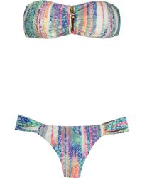 Brigitte Bardot Bandeau Bikiniset - Blauw