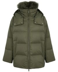 Yves Salomon - A-Line Shearling-Trim Jacket - Lyst