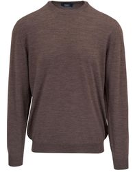 Fedeli - Jersey de lana con cuello redondo - Lyst