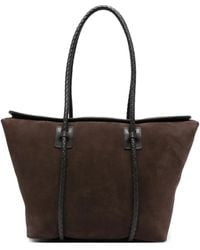 Hereu - Forna Gevlochten Suède Shopper - Lyst