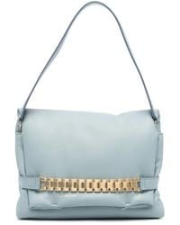 Victoria Beckham - Puffy Chain Leather Clutch Bag - Lyst