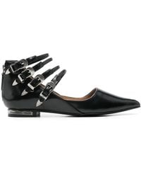 Toga - Buckle-Detailed Ballet Flats - Lyst