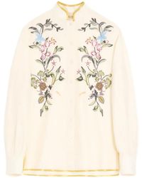 Valentino Garavani - Embroidered Linen Shirt - Lyst