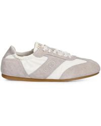 Liu Jo - Suede-Panelled Logo-Patch Sneakers - Lyst