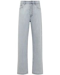 Miu Miu - Jean Droit À Patch Logo - Lyst