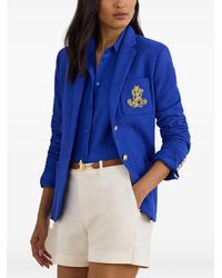 Ralph Lauren - Bullion Jacquard Single-Breasted Blazer - Lyst