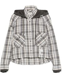 Maison Mihara Yasuhiro - Check-Pattern Hooded Shirt - Lyst