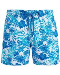 Vilebrequin - Floral-print Swim Shorts - Lyst