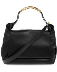 Moschino - Handle Me Leather Tote Bag - Lyst