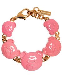 Moschino - Teddy Bear Link Bracelet - Lyst