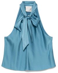 Forte Forte - Oberteil Aus Satin - Lyst