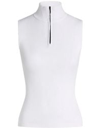 KARL LAGERFELD - Sleeveless Knitted Top - Lyst