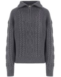 THE GARMENT - Cable-Knit Quarter-Zip Sweater - Lyst
