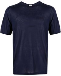 Saint Laurent - T-Shirt mit Rundhalsausschnitt - Lyst