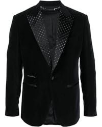 Philipp Plein - Blazer En Velours À Boutonnière - Lyst