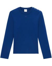 Courreges - Jersey con parche del logo y botones - Lyst