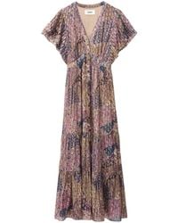 Ba&sh - Pareta V-Neck Floral-Print Dress - Lyst
