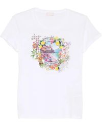 Liu Jo - Print Cotton T-Shirt - Lyst