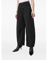 AllSaints - Wide-Leg-Jeans mit Einsätzen - Lyst