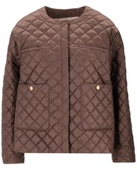 Max Mara - Plumífero Con Botones - Lyst