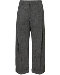 DSquared² - Tweed2 Wide-Pleat Pants - Lyst