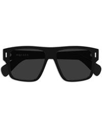 McQueen - Rectangle-Frame Sunglasses - Lyst