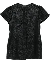 Styland - Tweed Short-Sleeve Coat - Lyst