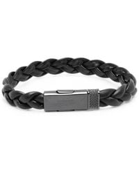 Aston Martin Watches - Braided-Leather Bracelet - Lyst