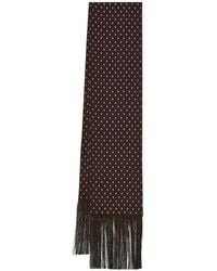Ferragamo - Micro Gancini Print Silk Scarf - Lyst