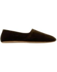 The Row - Ponti Velvet Ballet Flats - Lyst