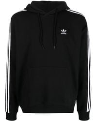 adidas - Trefoil-Logo Drawstring Cotton Hoodie - Lyst