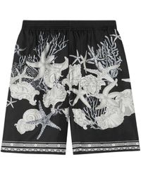 Versace - Barocco Sea Shorts aus Seide - Lyst