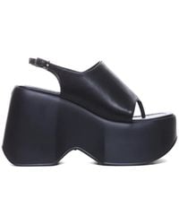 Vic Matié - Platform Buckle Heeled Sandals - Lyst